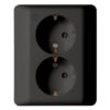 Futurehome smarthus stikk innfelt 2x16A sort