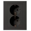 Futurehome smarthus stikk lavtbyggende 2x16A sort