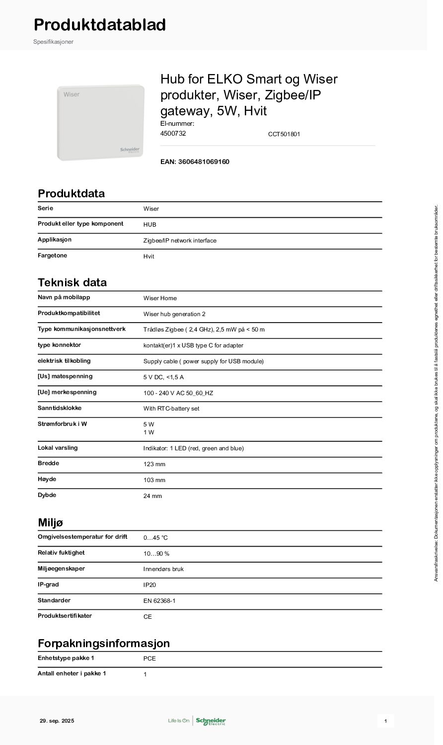 Schneider Electric Wiser Home Hub 2nd Generation - Bilde 5