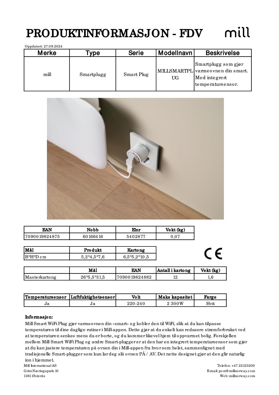 Mill Smart WiFi Plug - Bilde 4